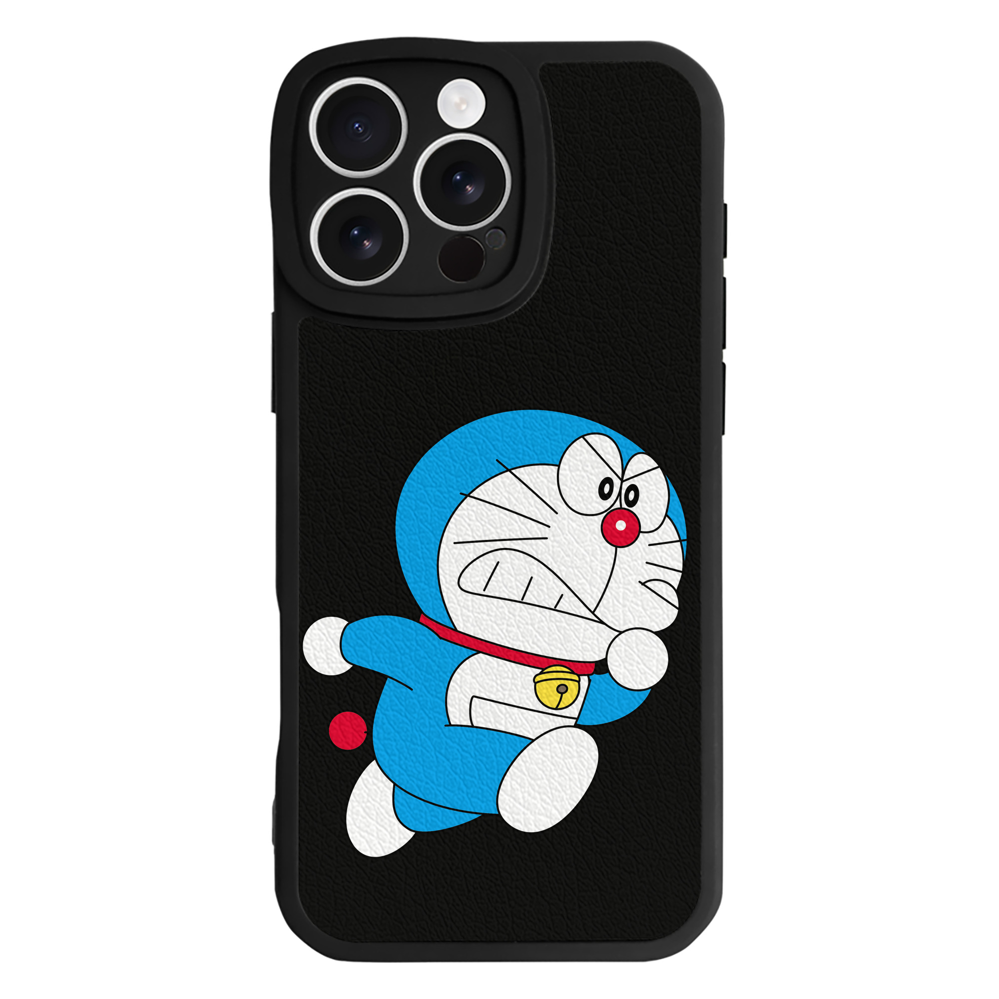 （画像用） ドラえもん Doraemon 【iPhone 16シリーズ対応】シリコンスマホケース（レザー調） 材質：シリコン